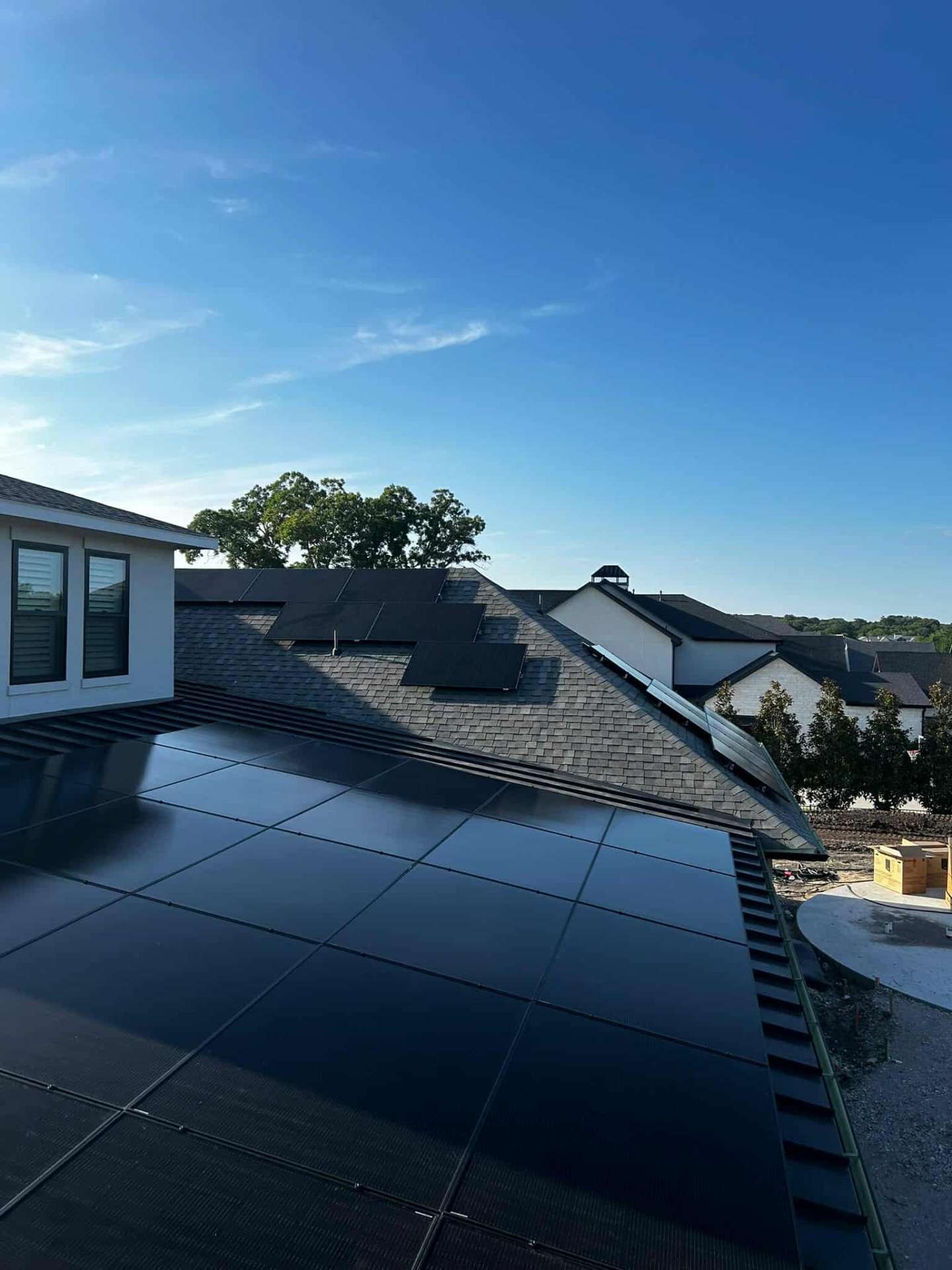 All-black array back on a new roof