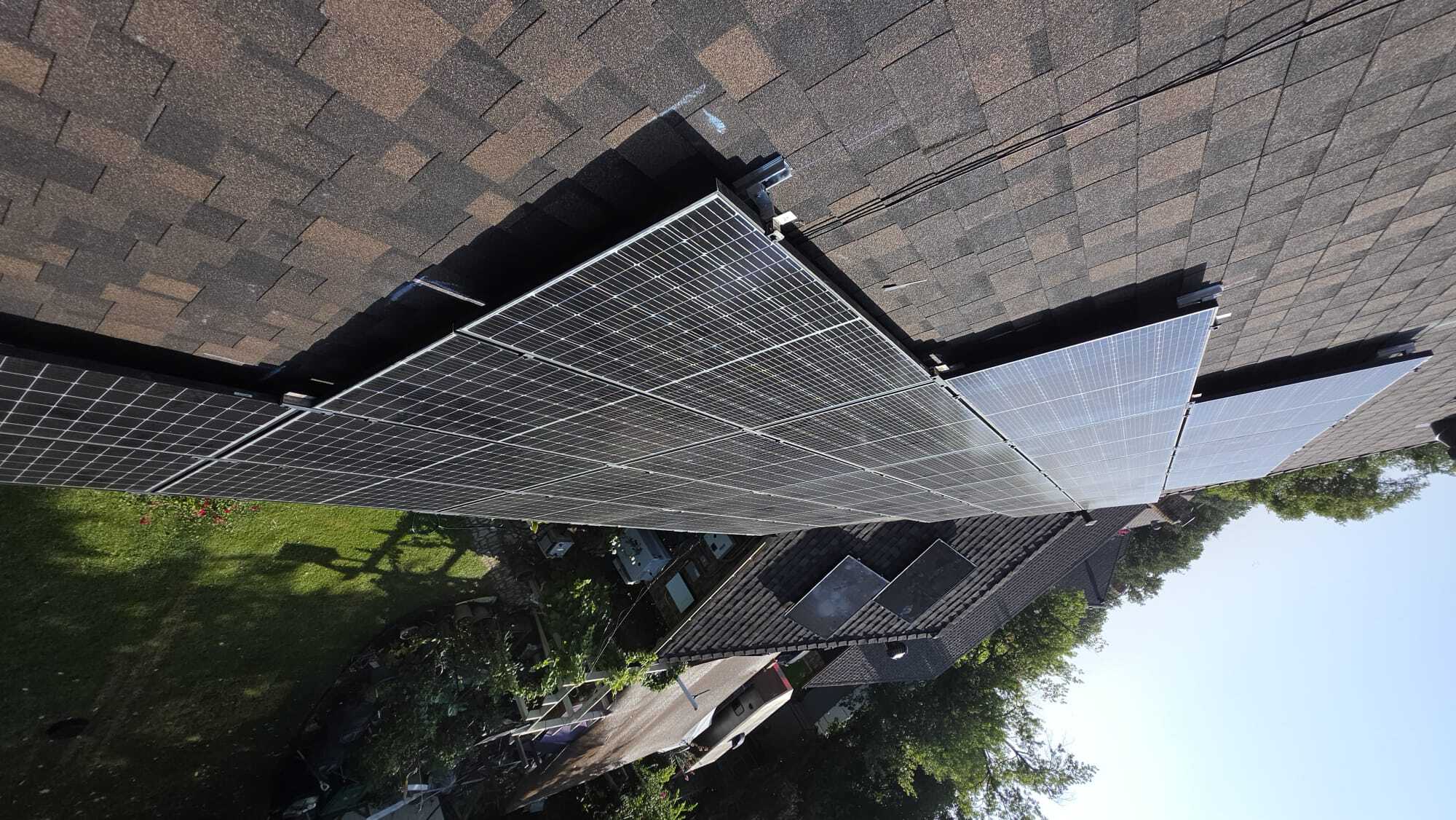 Array reinstalled along the ridgeline