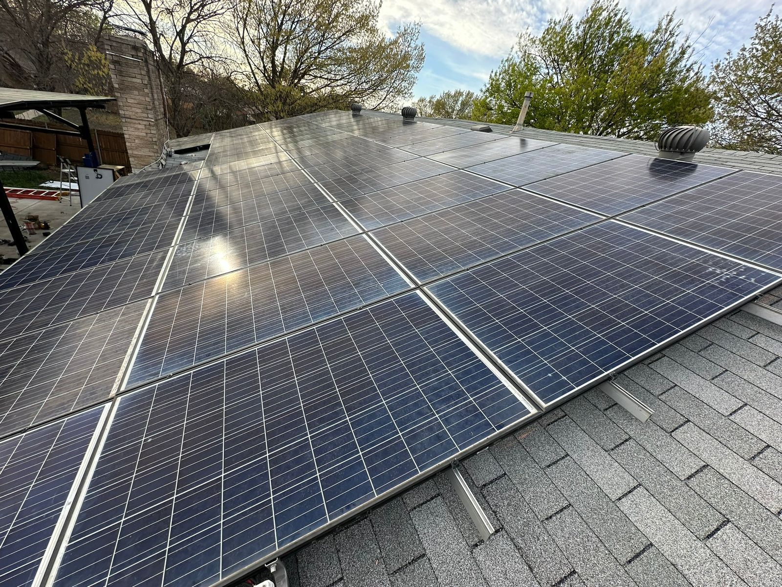 Full array back in place under the sun